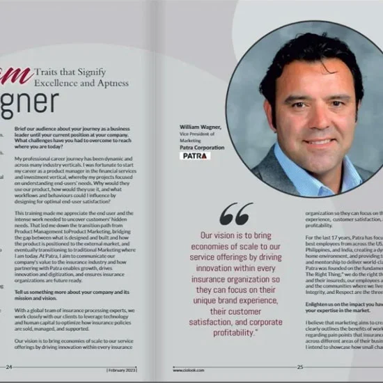 Will Wagner interviewed by CIO Look magazine