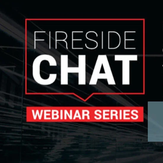 'Fireside Chat' webinar series graphic