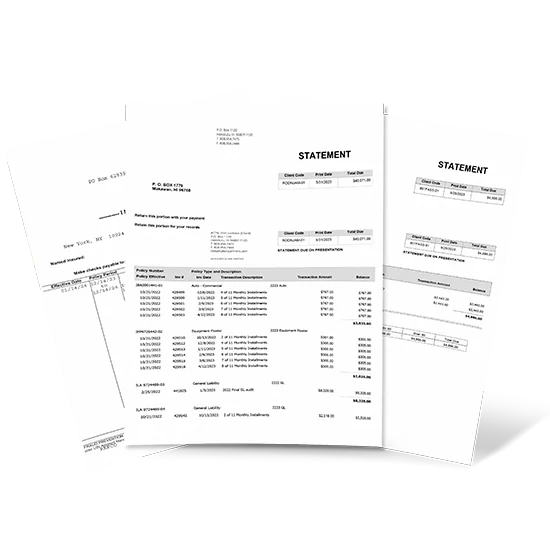 Statements and Invoices > Print and Mail Services