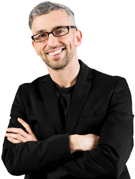 Businessman smiling arms crossed