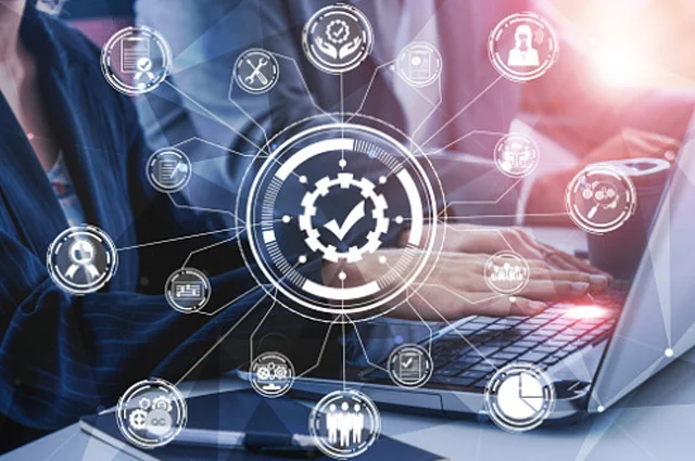 abstract businesswoman working with new systems to manage complex data abstract businesswoman working with new systems to manage complex data