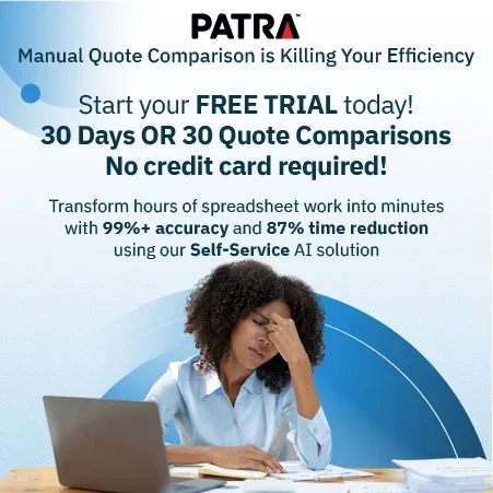 Self-Service FREE TRIAL! 30 Days or 30 Quote Comparisons! Click Here To Begin!