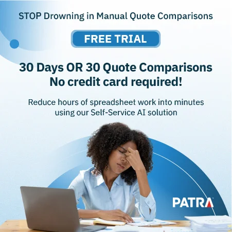 Self-service FREE TRIAL! 30 Days OR 30 Quote Comparisons. No Credit Card Required!