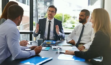 business people having a meeting at conference table
