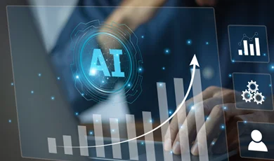 ai efficiency improvement arrow pointing up