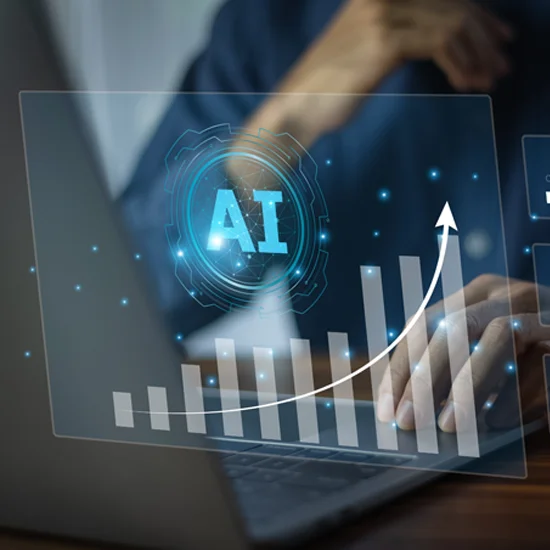 ai efficiency improvement arrow pointing up