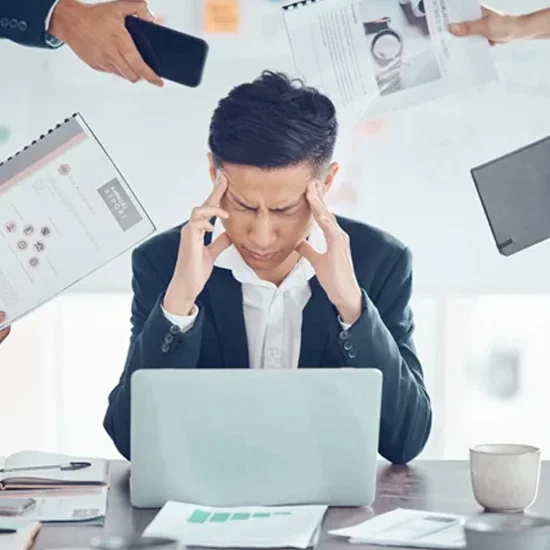 Employee stressed and burned out