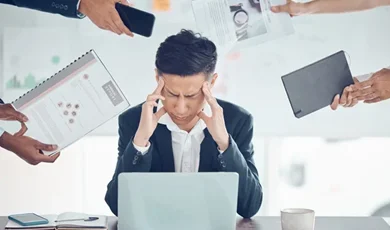 Employee stressed and burned out