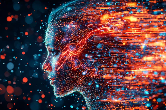 agentic ai woman facing left