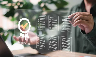 businessman and certificate of insurance concept, businessman checking on document process