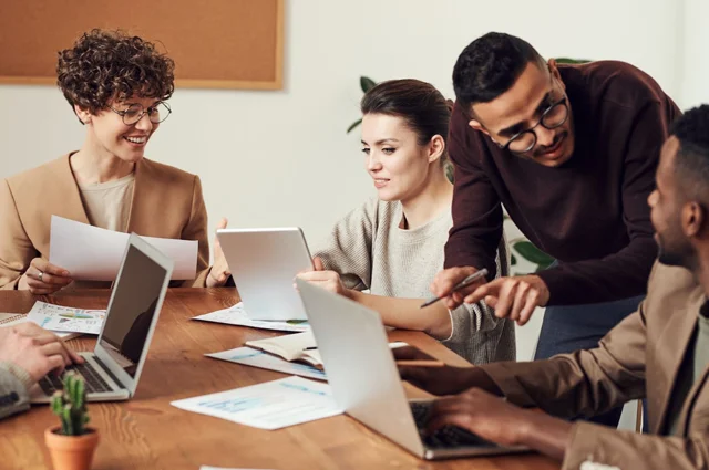 business success reviewed by colleagues and partners