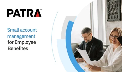 Small account management for employee benefits